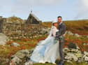 Joanne and Brian Heron, who eloped to Scotland to get married (photo by Camera Hannah at Wee Weddings)