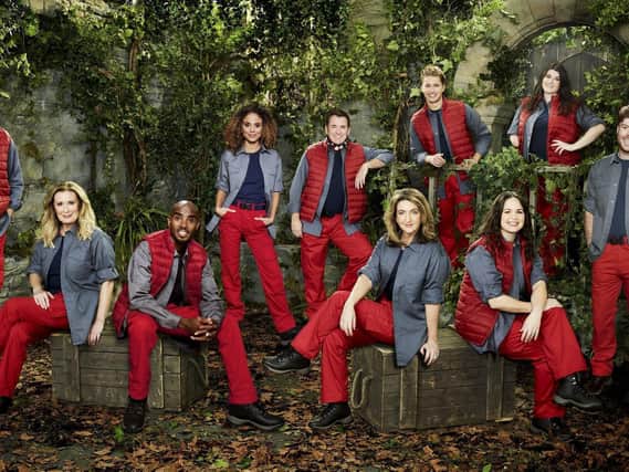 Jordan North, far right, with his fellow  camp mates in ITVs I'm a Celebrity... Get Me out of here.

Photo  courtesy of ITV