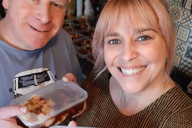 During lockdown in March, Laura and Phil Smithies provided a selection of main meals daily, for free, for people self-isolating or those financially affected by the coronavirus