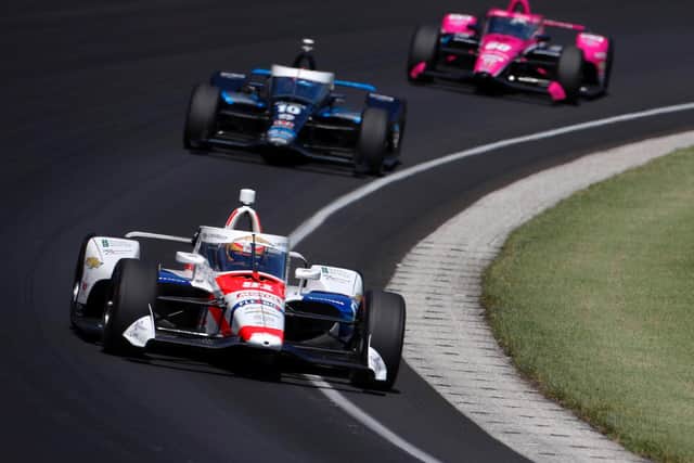 Ben Hanley in action in the IndyCar series
