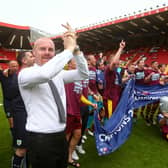 Burnley celebrate the Championship title in 2016