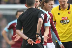 A rare red card for Burnley and Jeff Hendrick