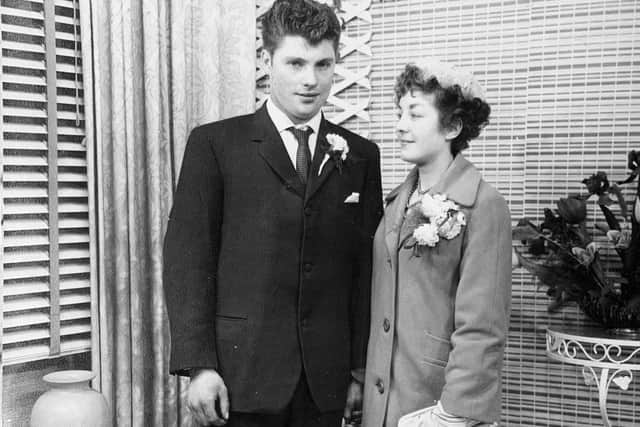The Staffords on their wedding day in 1960
