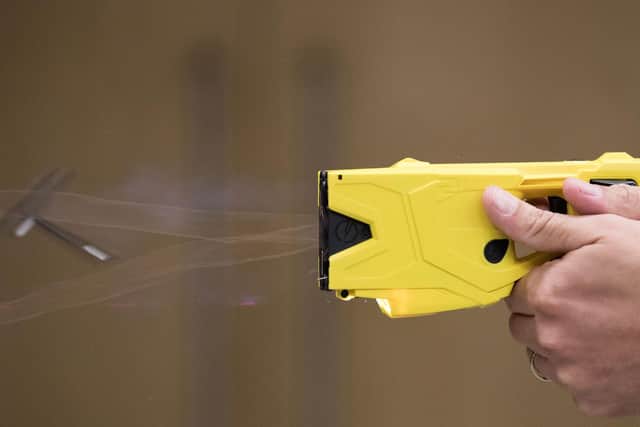 Home Office figures show Lancashire Constabulary drew Tasers on children aged under 18 on 28 occasions in 2019-20, up from eight the previous year.