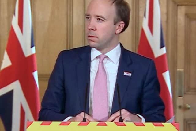 Health secretrary Matt Hancock says the measures are necessary