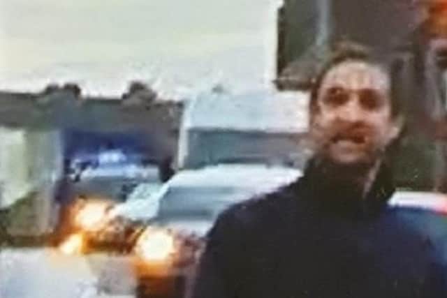 Police want to identify this man in connection with the offence.