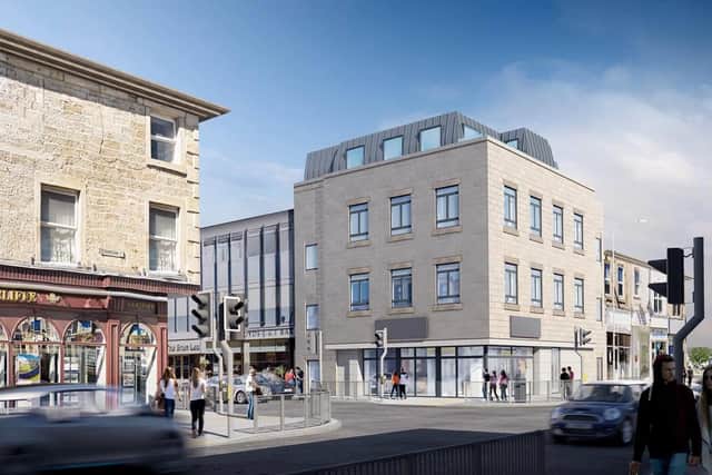 Property developer Ian Walker plans to transform the former Halifax Building Society into luxury apartments and retail units.