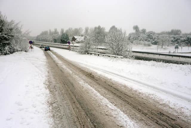 Snow and ice has caused a number of accidents on roads in Burnley this morning