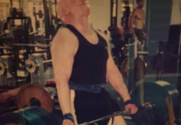 Jeff in his weightlifting days