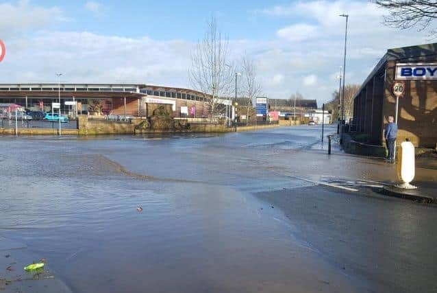 Flooding in Padiham in February last year