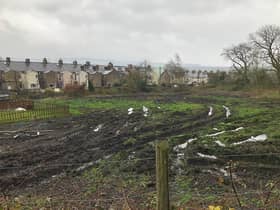 The site in Padiham, known as Craggs Farm, after it was cleared last year.