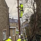 Engineers working in Barnoldswick on the fibre rollout