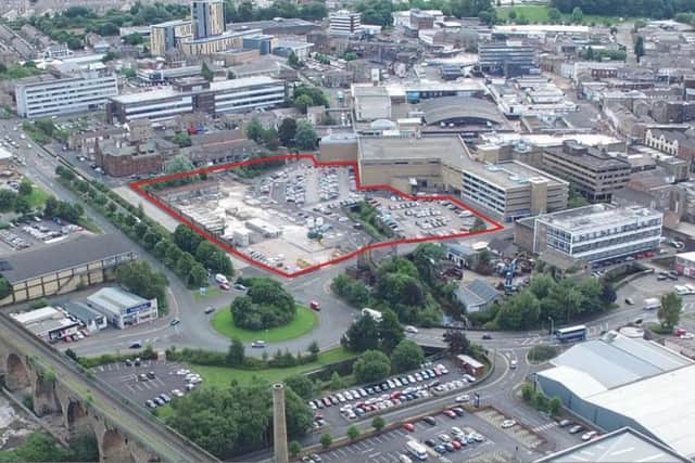 Aerial shot of where the development is to be located