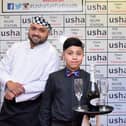 Usha owner Ibby Ali with his son, Adnan
