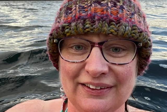 Catherine admits she is now addicted to open water swimming as it has given her confidence and self esteem a huge boost