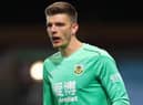 Nick Pope of Burnley looks on during the Premier League match between Burnley and Southampton at Turf Moor on September 26, 2020 in Burnley, England.