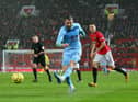 Burnley-born forward Jay Rodriguez scored the Clarets’ second goal in a 2-0 win over Manchester United at Old Trafford.