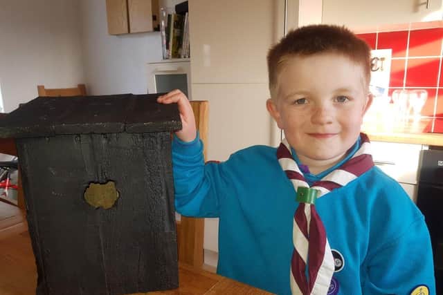 Alfie Smith (seven ) has raised £500 to buy food for needy families