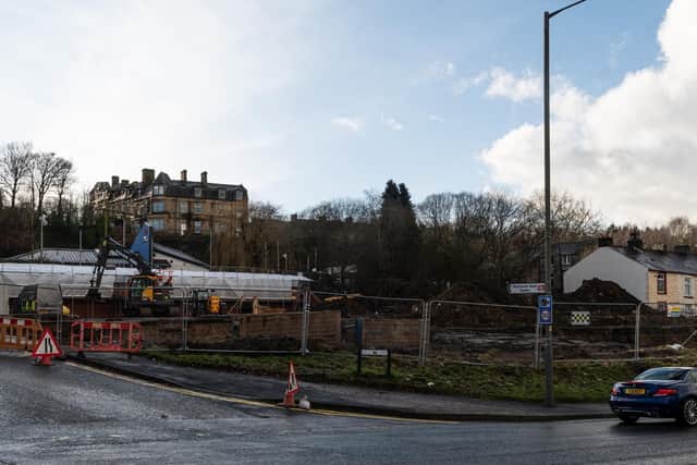 Work is in progress to turn the old Burnley ambulance station site into a car park for the railway station