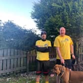 Daniel Tempest (right) and his cousin, Kevin 'Zigi' Smith are preparing to walk the 40 mile Burnley Way to raise cash for Pendleside Hospice