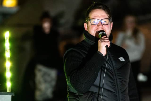 Gavin sang four Take That songs in memory of well known Burnley nurse Karen Archer who died in 2019 at the age of 61.