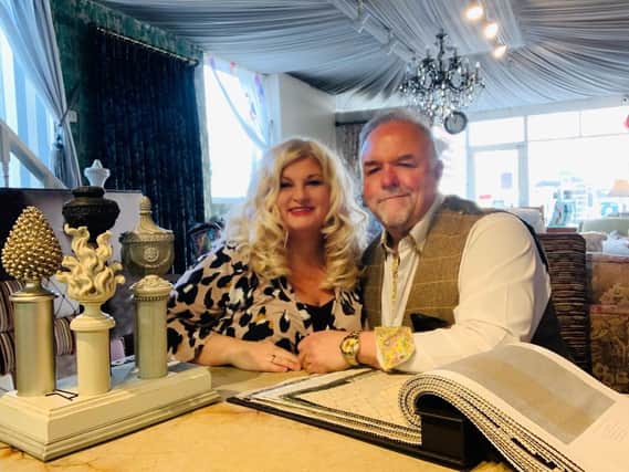Jo’anne and David Greenwood in their Colne showroom