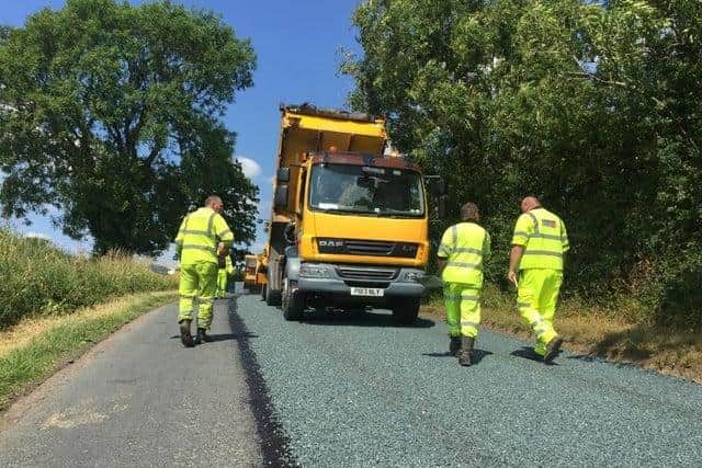 Surface dressing is a relatively recent technique that has been deployed across the county over the last few years - and will continue during 2021/22