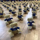 Teddy bears welcome back pupils to St James' Primary School in Clitheroe