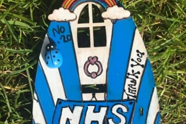 Part of one of the NHS fairy doors Jo has created