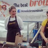 The founders of Blondie Brownie, Natalie Mitchell (left) and Kayleigh Blacklock