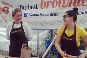 The founders of Blondie Brownie, Natalie Mitchell (left) and Kayleigh Blacklock