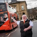New bus driver Dawn Kenyon at Burnley Bus Station