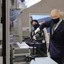 Boris Johnson tours BAE Systems based at Warton in Lancashire (image: Andrew Parsons / No 10 Downing Street)