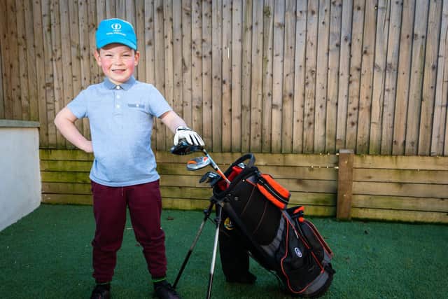 Golfing protege Ritchie Riley is taking the sport by storm with his talent at just five-years-old.