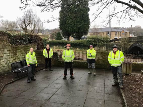 The Greenspaces team deserve a pat on the back for the hard work they have put intom sprucing up the waterside seating area in Padiham's Green Lane.