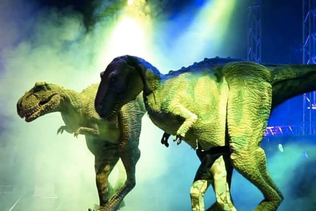 There will be four different dinosaurs taking to the Burnley Mechanics stage