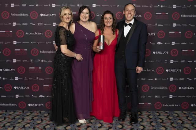 (Left to right) CUBE HR's Claire Hewitt, Claire Thwaite, Lisa Sourbutts, Stuart Wright.