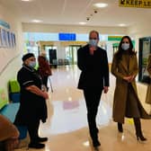 The Duke and Duchess of Cambridge at the hospital