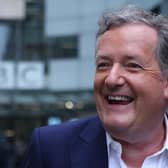 Piers Morgan leaves BBC Broadcasting House after appearing on Sunday Morning on January 16, 2022 in London, England. Sophie Raworth, the veteran BBC journalist, is serving as the interim host of the Sunday morning political programme after the departure of Andrew Marr.