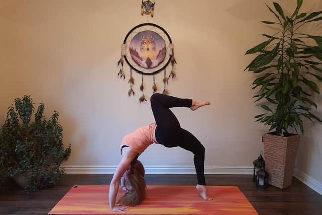 Yoga teacher Samantha Slade