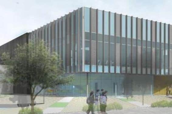 An artist's impression of how the expansion plan of Burnley College will look