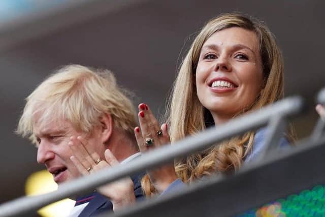 Prime Minister Boris Johnson and his wife Carrie