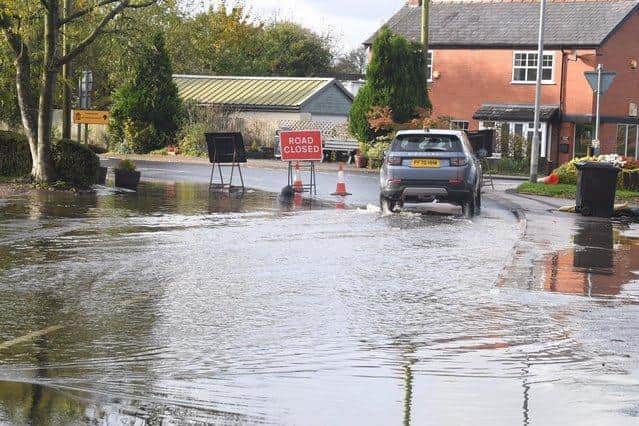 Parts of Lancashire have repeatedly fallen victim to flooding in recent years - as here in Wyre in November 2021