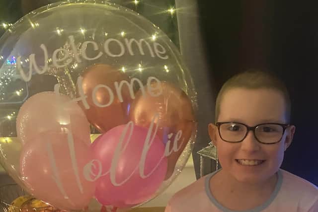 Fun-loving Hollie has fought a huge battle for the past eight months to get to this point.