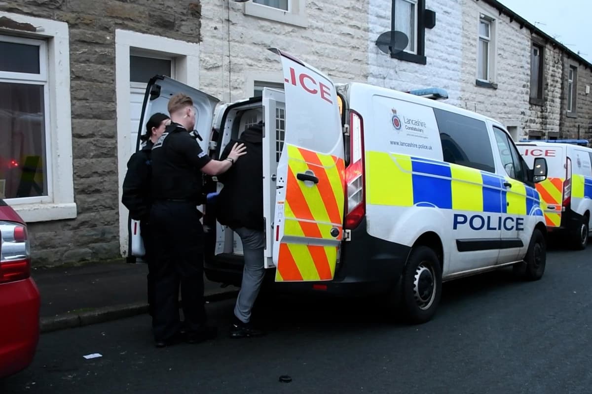 Early morning police raids in Burnley result in seizure of several