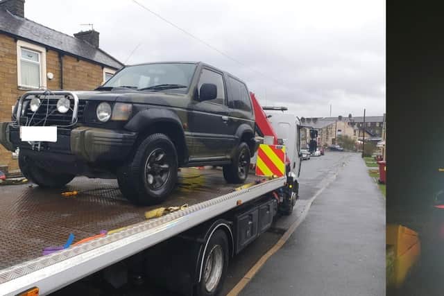 Police seized three cars in Burnley over the weekend
