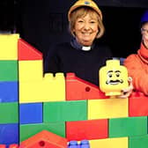 Mission enabler Harriet Roberts (right) with Rev Catherine Hale-Heighway are using LEGO bricks to re build links with local families after covid