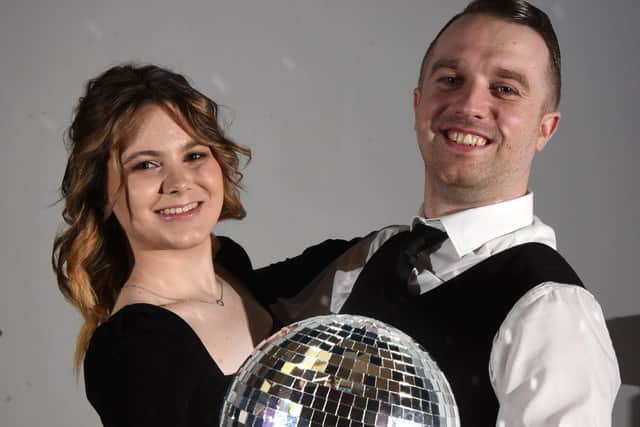 Callam Thomson and Elissia Whitter want Longridge to step up to their Strictly challenge   Photo: Neil Cross