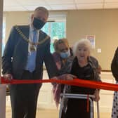 Mayor of Burnley, Coun. Mark Townsend, opened the new cinema room at Bank Hall Care Home