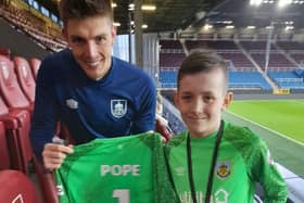 Clarets goalie Nick Pope has spoken today at how he felt proud to have made a positive impact on young fan Deacon Glover who he met at Turf Moor before the home game against Liverpool last Sunday.